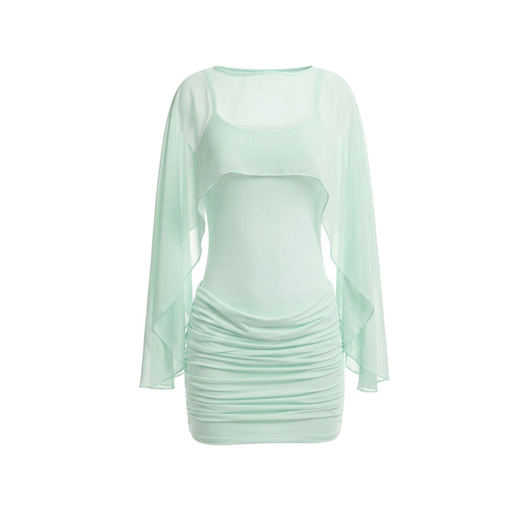 Eamon Long Sleeved Stretch Mini Dress