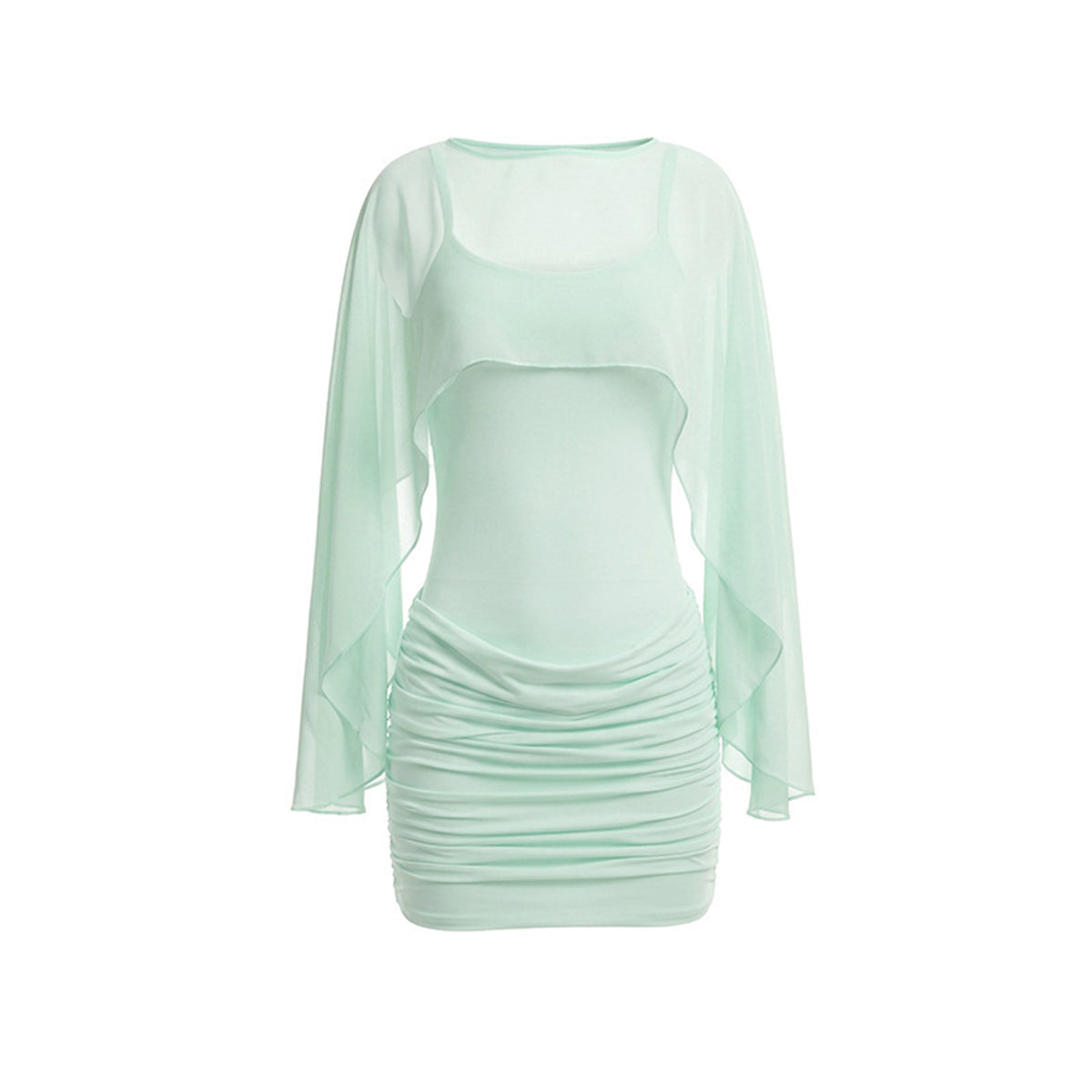 Eamon Long Sleeved Stretch Mini Dress
