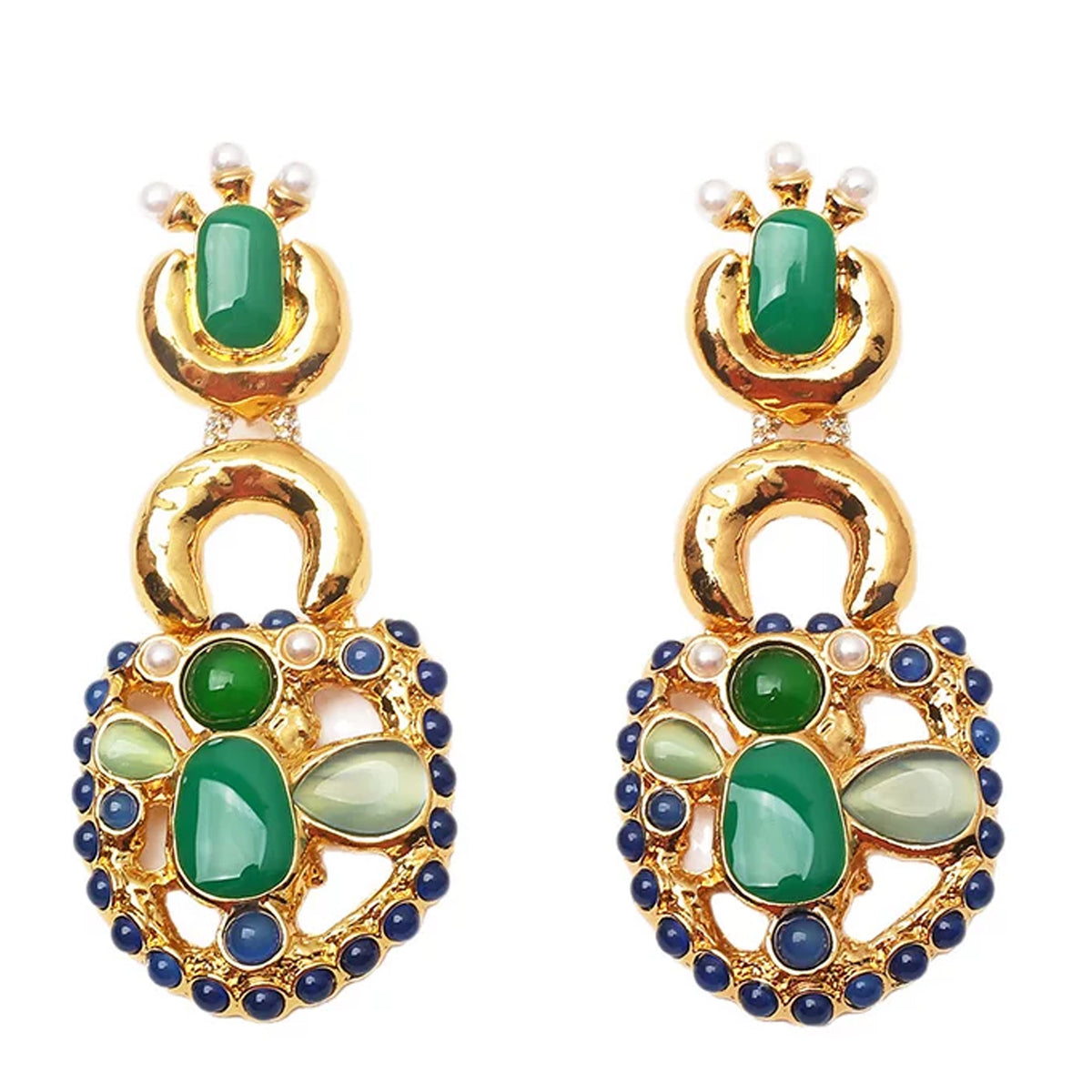 Ector Gemstone Stud Earrings