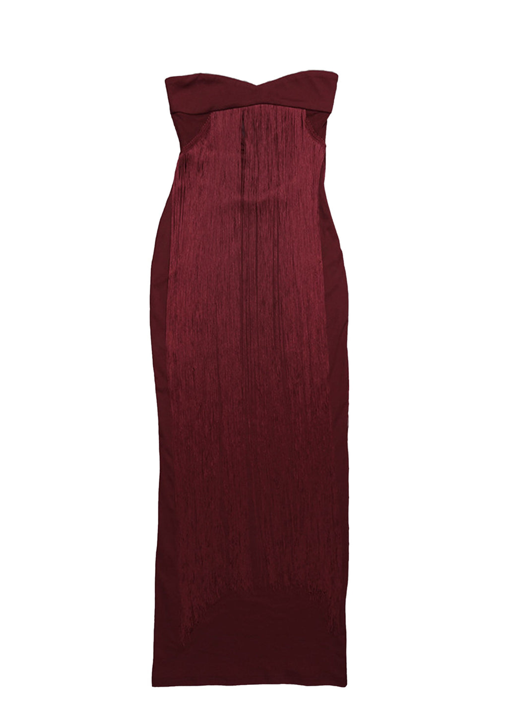 Huey Strapless Tassel Maxi Dress