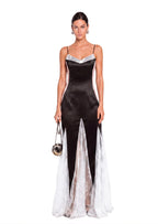 Mabon Sleeveless Lace Maxi Dress