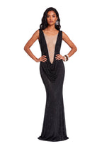 Paladia Slit Maxi Dress In Black