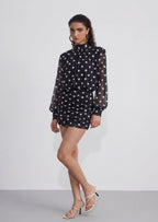 Magda Polka Dot Backless Mini Dress
