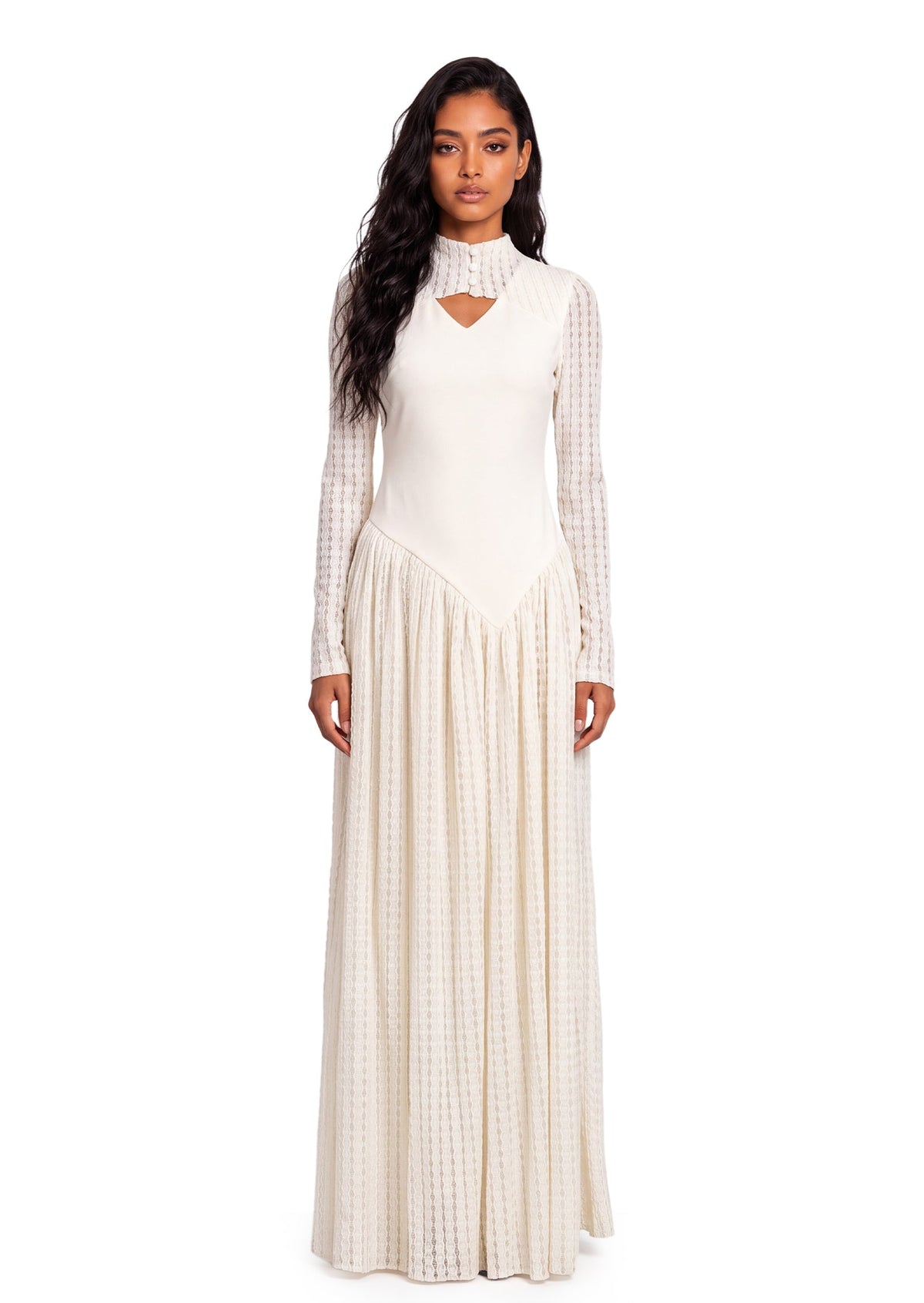 Fabiano Knitted Maxi Dress In White
