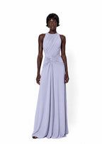 Minami Halter Neck Pleated Maxi Dress