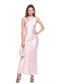 Kadin Satin Sleeveless Maxi Dress