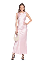 Kadin Satin Sleeveless Maxi Dress