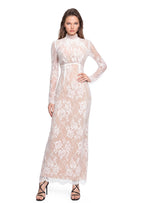 Daichi Long Sleeve Lace Maxi Dress