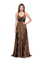 Mahina Sleeveless Printed Lace Maxi Dress