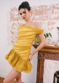 Acosta One Shoulder Ruched Mini Dress