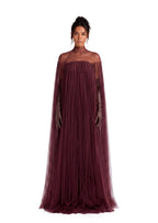 Chachi Sheer Ruffled Two Piece Maxi Dress
