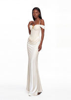 Labonita Off Shoulder Maxi Dress In White
