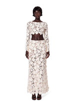 Xaila Long Sleeved Short Top & Long Skirt Set