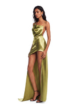 Sadayo Satin Sleeveless Maxi Dress