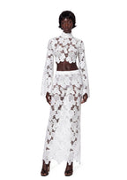 Xarles High Neck Cropped Top & Long Skirt Set