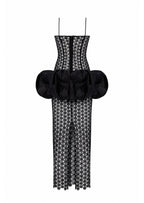 Baxter Balloon Dress In Black
