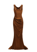 Macawi Satin Sleeveless Maxi Dress