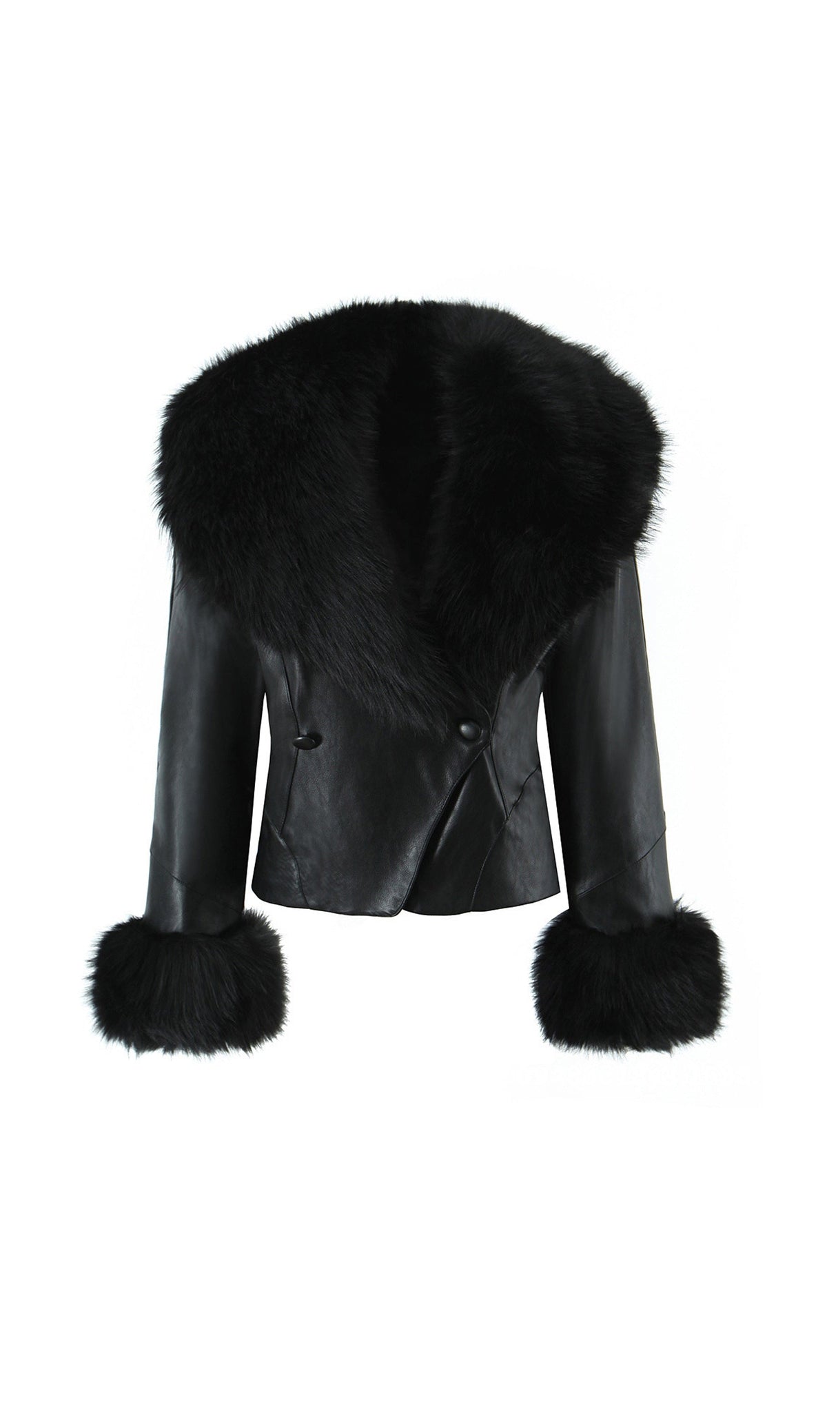Fur-Trimmed Suit Jacket