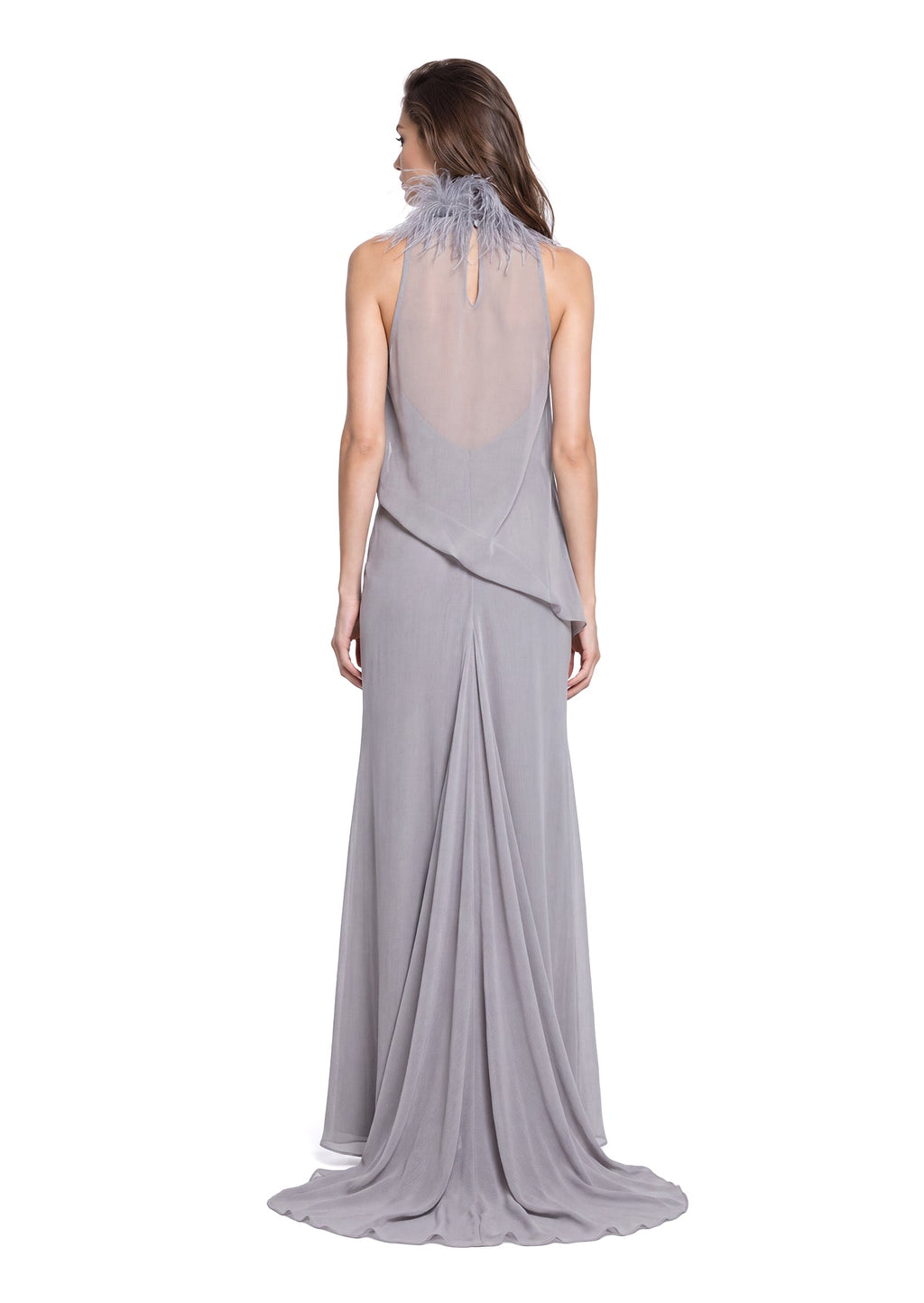 Dacia Halter Neck Top & Mesh Skirt Set