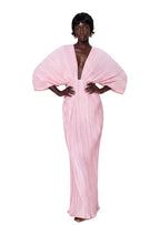 Sabah Pleated Drop Shoulder Maxi Dress