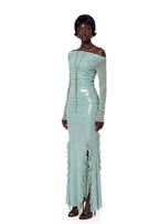 Jayesh Long Sleeved Top & Slit Skirt Set
