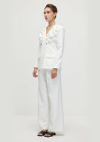 Slim Fit Blazer & Trousers Two-Piece Set In White