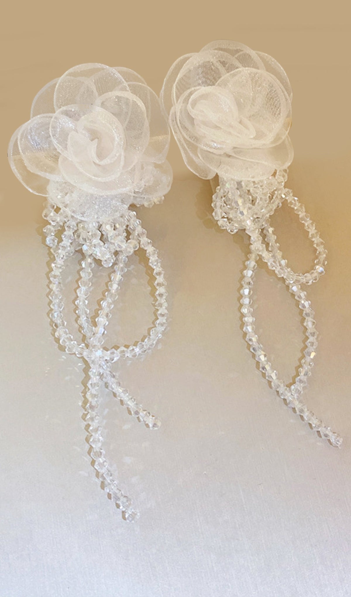 Organza Flower Earrings