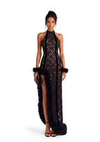 Mayhem Sleeveless Lace Maxi Dress In Black