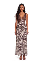 Paige Lace Panel Slit Maxi Dress