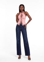 Abbott Cut Out Top In Pink