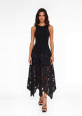 Abetzi Knit Midi Dress In Black