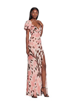 Valencia Floral Short Sleeve Maxi Dress