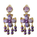 Eckhart Floral Cross Stud Earrings