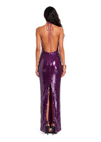 Haben Sequined Halter Maxi Dress
