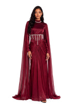 Kadri Sequin Maxi Dress In Red