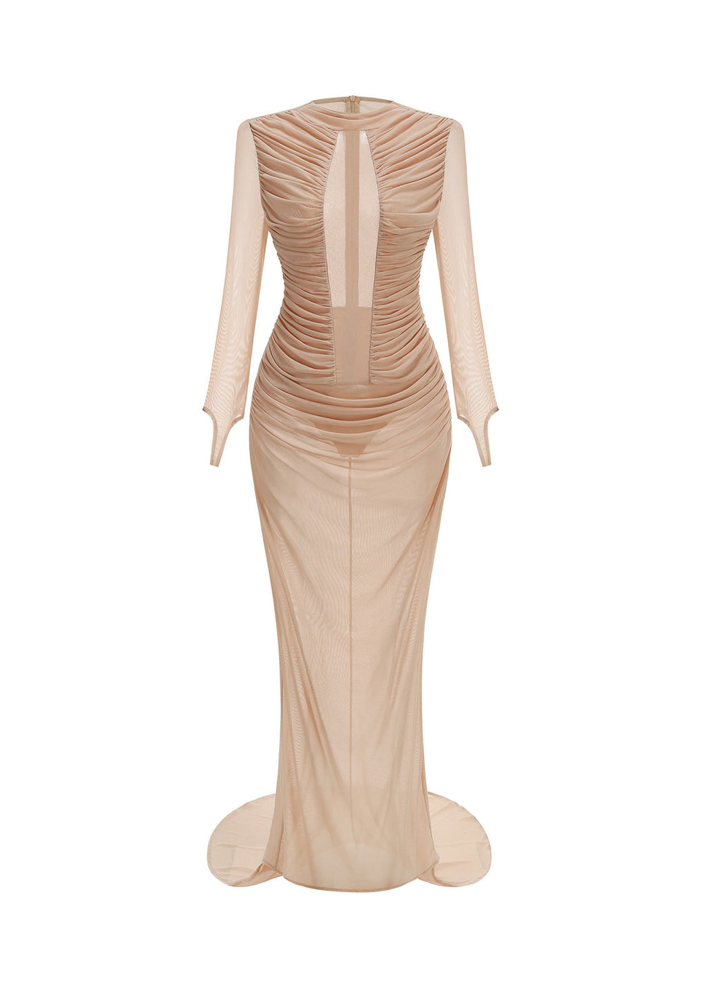 Zakhar High Neck Sheer Maxi Dress