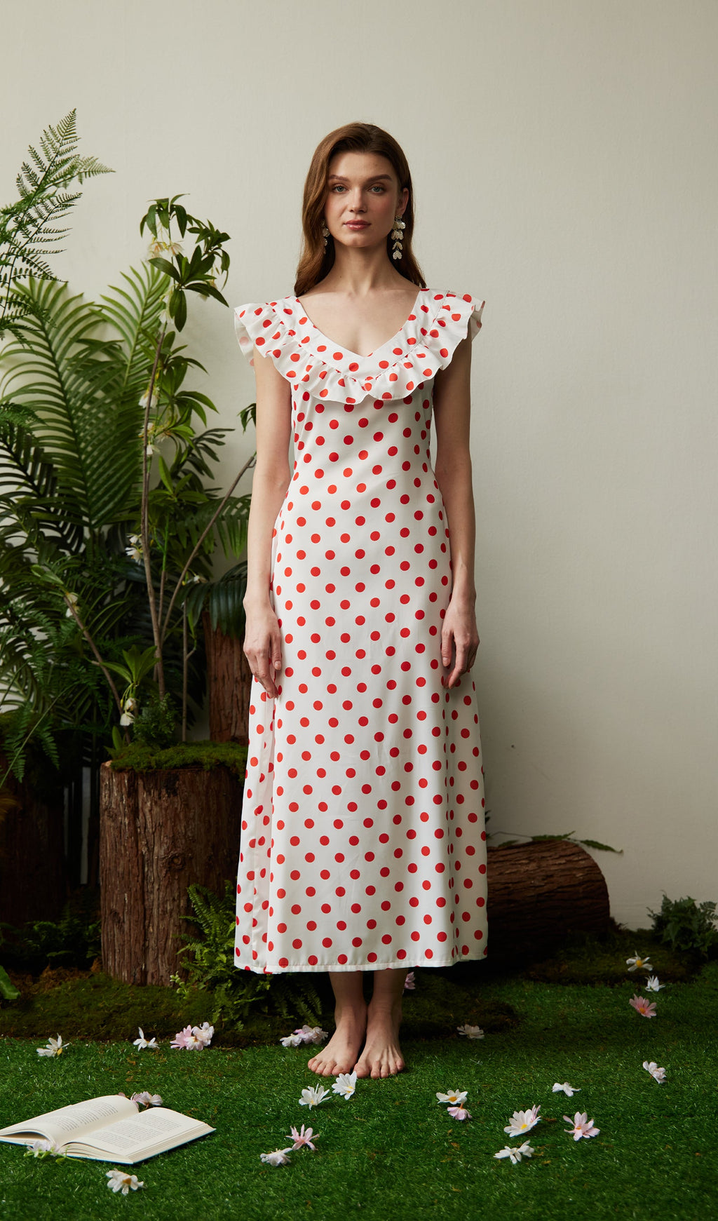Polka Dot Maxi Dress