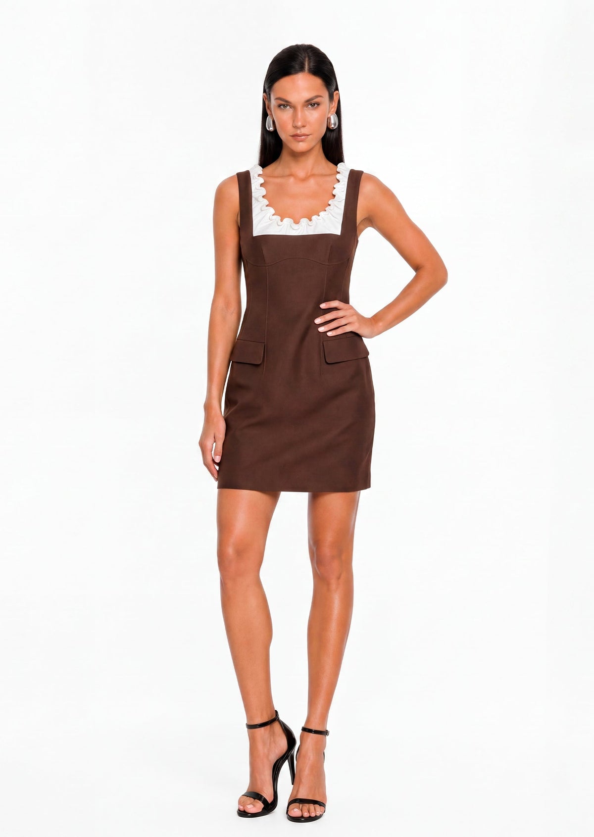 Cartia Scalloped Sleeveless Dress