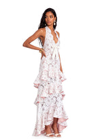 Macall Tiered Ruffle Lace Maxi Dress