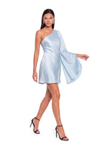 Nahal Satin Off Shoulder Mini Dress