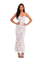 Ubaldo Lace Sleeveless Slit Midi Dress