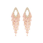 Tate Crystal Tassel Long Earring