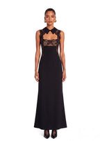 Yakubu Lace-Trimmed Maxi Dress In Black