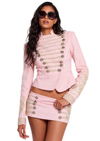 Pakpao Lace Cropped Jacket & Mini Skirt Set