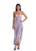 Kaavia Strapless Lace Maxi Dress