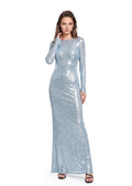 Nabila Open Back Sequin Maxi Dress