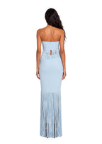 Quana Halter Neck Top & Fringed Skirt Set