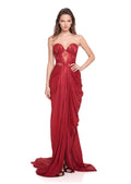 Dagna  Lace  Satin Maxi Dress