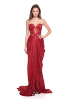 Dagna  Lace  Satin Maxi Dress