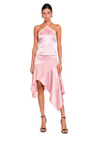 Taabu Halter Neck Sleeveless Top And Skirt Set